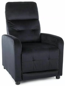 Polohovací křeslo OTUS Velvet černé