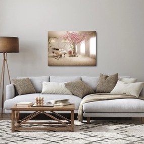 Obraz - Snový interiér s klavírom (70x50 cm)