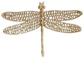 Kovová nástenná dekorácia 36x24 cm Dragonfly – Light &amp; Living