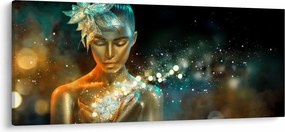 Obraz zlatej víly (120x50 cm)