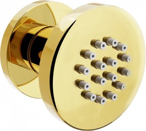 Mexen - podmietková sprchová tryska, okrúhla, 50 mm, zlatá, 79361-50
