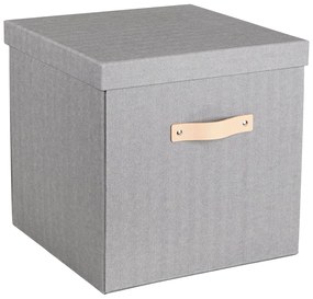 Úložná krabica LOGAN zo 100% recyklovateľného papiera 31x31x31cm, sivá