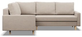 Rohová rozkladacia sedačka BLANK Elegant ľavá, béžová