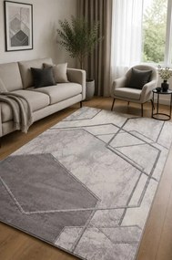 Koberec Diamond K8781S strieborný