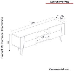 TV stolík/skrinka Fanty. Vlastná spoľahlivá doprava až k Vám domov. 1067209