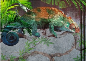 Sklenený obraz - Chameleon (70x50 cm)