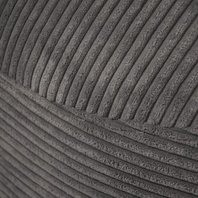 Tmavosivý menčestrový sedací vak Om 110 – SLOWDOWN