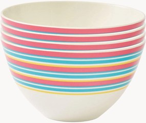 Malé porcelánové misky Calypso Stripe, 4 ks