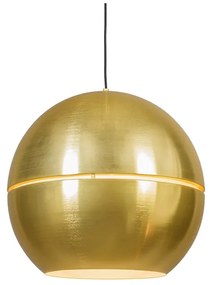 Závesná lampa v štýle art deco zlatá 50 cm - plátok