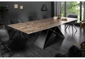 Rozkladací jedálenský stôl 39561 180/260 x 90cm Rust Look Ceramik  - Komfort-nábytok