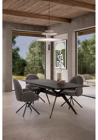 Tmavosivé kreslo Dario – Marckeric