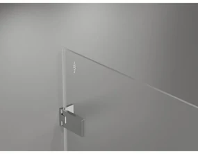 Mexen Lunar-F Duo, skladací sprchový kút 100 x 75 cm, 8mm číre sklo, chrómový profil, 836-100L-075P-01-00