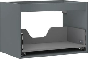 Mexen Box-A, závesná skrinka 70 cm, 1 zásuvka, grafitová matná, 91AX0-0700-470-1-66