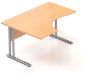 Ergonomický stôl Visio 140 x 100 cm, ľavý, buk