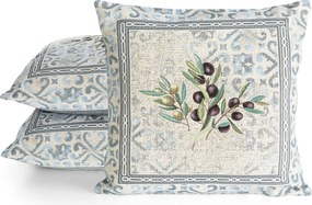 GOBELÍNOVÁ DEKORAČNÁ OBLIEČKA NA VANKÚŠ OLIVE 45X45 CM VZOROVANÁ