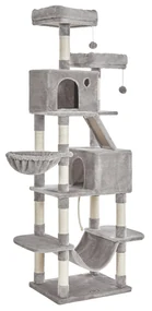 Mačacie škrabadlo Climbery 206 cm šedé