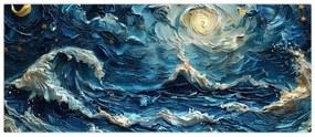 Obraz - Maľba oblohy a mora (120x50 cm)
