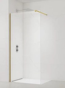 Sprchová zástena Walk-in 120 cm SAT vo farbe profilu zlatá lesk SATBWI120PRZ