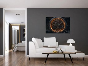 Obraz – Strom života v láve I. (90x60 cm)