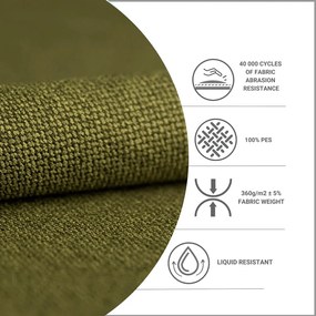 Zelená čalúnená dvojlôžková posteľ s úložným priestorom s roštom 180x200 cm Noto – Maison de Rêve