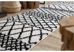 Kusový koberec Shaggy Safi biely atyp 60x300cm