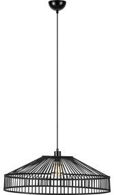 Markslöjd 108782 - Luster na lanku TAPA 1xE27/40W/230V čierna/bambus