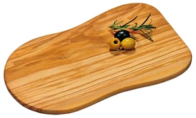 Kesper 2910160 Doštička na krájanie a servírovanie oliva, 30 x 18 x 1,2 cm