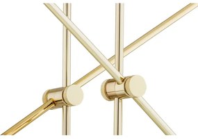 Argon 1840 - Luster na tyči ABSOS 4xE14/7W/230V alabaster zlatá