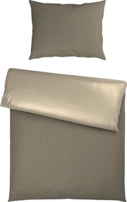 XXXLutz OBOJSTRANNÁ POSTEĽNÁ BIELIZEŇ, satén, taupe, 140/200 cm Bio:Vio - Obliečky & plachty - 007545010502
