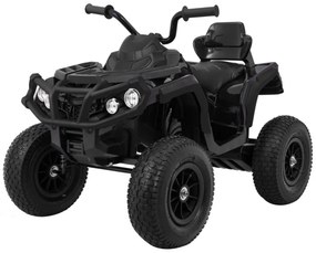 RAMIZ ELEKTRICKÁ ŠTVORKOLKA - ATV - NAFUKOVACIE KOLESÁ - ČIERNA  MOTOR- 2x45W BATÉRIA - 12V7Ah - 2023