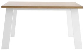 Stôl miona 160 x 90 cm bielo-hnedý MUZZA