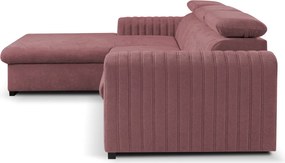 Rohová sedačka Sansa, staroružová látka, ľavý roh