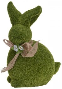 Dekoračný zajac s trávovou pokrývkou 23 cm