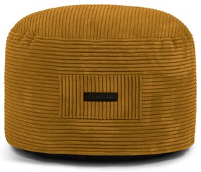 Menčestrový taburet v horčicovej farbe Om 60 – SLOWDOWN