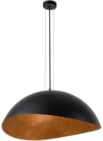 Luster na lanku SOLARIS 1xE27/60W/230V čierna/medená