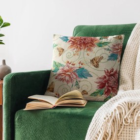 GOBELÍNOVÁ DEKORAČNÁ OBLIEČKA NA VANKÚŠ GOBELIN12 45X45 CM KVETY