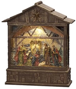 LED svetelná dekorácia Betlehem, napájanie: batériové, teplá biela, výška: 25,5 cm