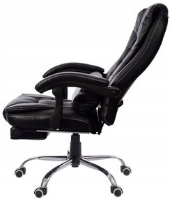 Pohodlné kancelárske kreslo s predĺženou opierkou nôh