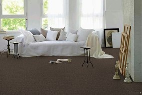 ITC, Koberec metráž Merit new 6741, na mieru, šíře 4m, hnedá, ab (mriežka), chodba / predsieň