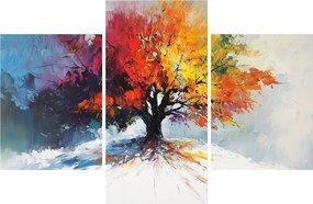 Obraz - Pestrofarebný strom (90x60 cm)
