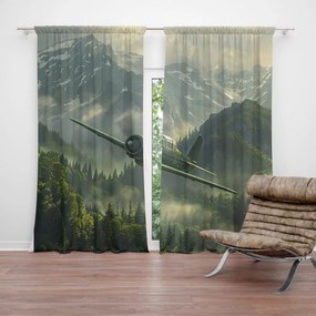 Sablio Záves Bojové lietadlo v horách: 2ks 140x250cm