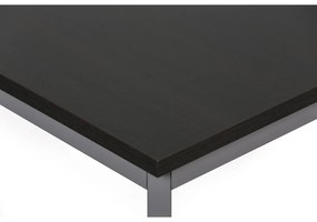 Jedálenský stôl TRIVIA, tmavo sivá podnož, 1200 x 800 mm, wenge