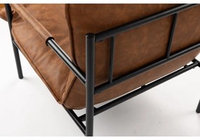 BRICK ČALÚNENÉ LOUNGE KRESLO brown