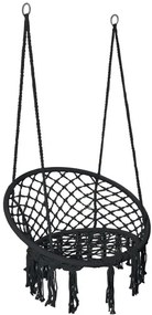 Závesné kreslo TOGO čierne