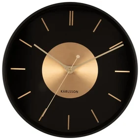 Nástenné hodiny ø 35 cm Gold Disc – Karlsson