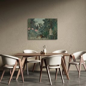 Sklenený obraz - Henri Rousseau, The Equatorial Jungle, reprodukcia (70x50 cm)