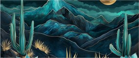 Obraz - Tyrkysová noc (120x50 cm)