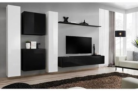 Obývacia stena Switch VI Biely/Čierna
