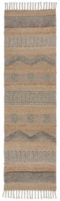 Behúň vo svetlosivej a prírodnej farbe 60x230 cm Medina – Flair Rugs