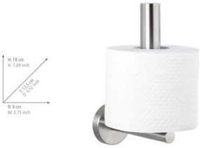 WENKO 19613100 - Držiak na toaletný papier BOSIO MATT 8x18 cm nerez/strieborný